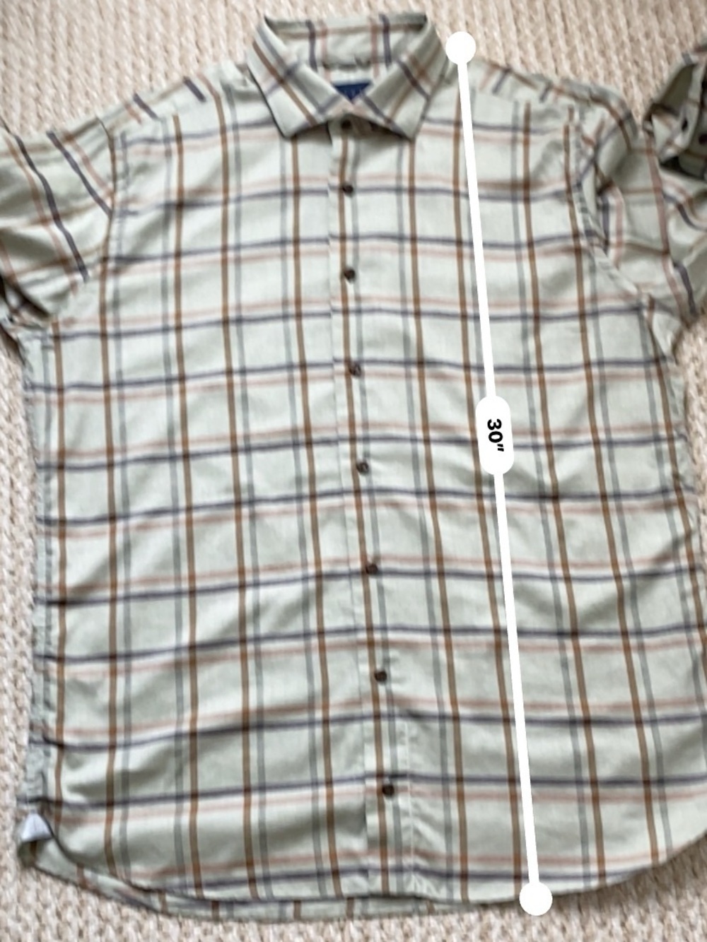 CALDER CARMEL | 100% Cotton Button Down Plaid Shirt Size XL - Picture 5 of 15